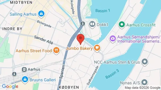 Apartments for rent i Aarhus C - kort over placeringen