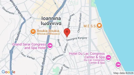 Apartments for rent i Ioannina - kort over placeringen