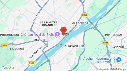Apartments for rent i Blois - kort over placeringen
