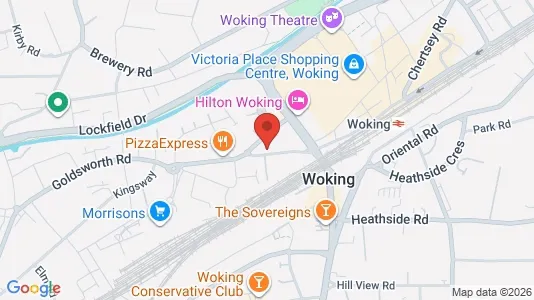 Apartments for rent in Woking - Surrey - Photo from Google Street View