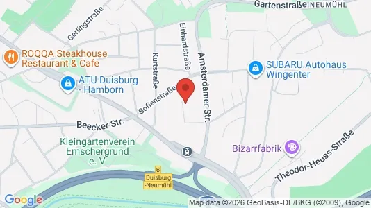 Apartments for rent i Duisburg - kort over placeringen