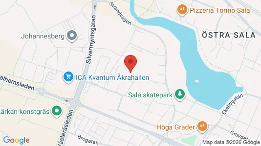 Apartments for rent i Sala - kort over placeringen