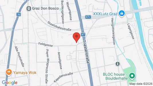 Apartments for rent i Graz - kort over placeringen
