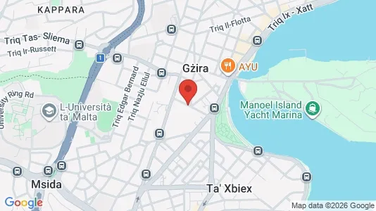 Apartments for rent i Il-Gżira - kort over placeringen