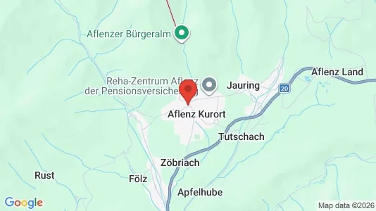 Apartments for rent i Aflenz - kort over placeringen