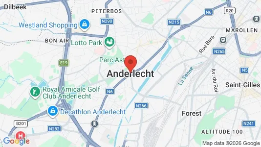 Apartments for rent i Brussels Anderlecht - kort over placeringen