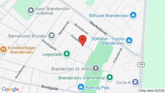 Apartments for rent i Brønderslev - kort over placeringen