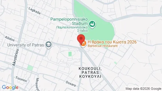 Apartments for rent i Patras - kort over placeringen