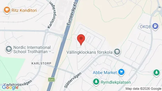 Apartments for rent i Trollhättan - kort over placeringen