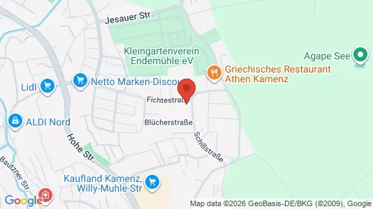 Apartments for rent i Bautzen - kort over placeringen