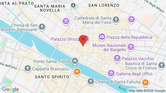 Apartments for rent i Florence - kort over placeringen
