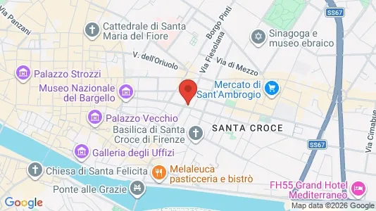 Apartments for rent i Florence - kort over placeringen