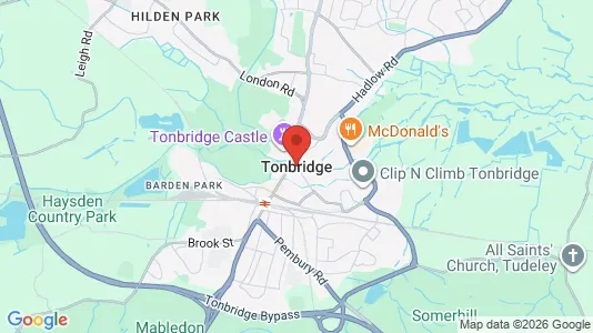 Houses for rent i Tonbridge - Kent - kort over placeringen