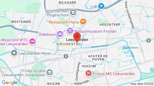 Apartments for rent i Leeuwarden - kort over placeringen