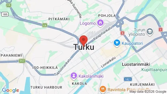 Apartments for rent i Turku - kort over placeringen
