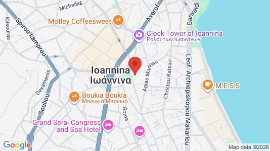 Apartments for rent i Ioannina - kort over placeringen