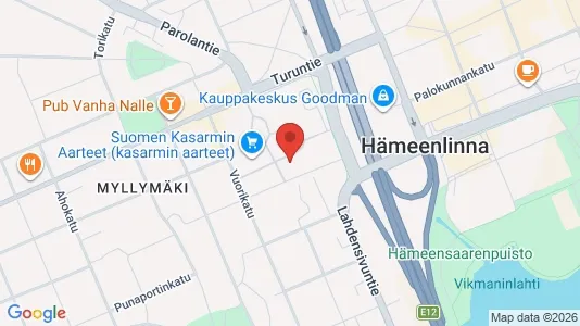 Apartments for rent i Hämeenlinna - kort over placeringen