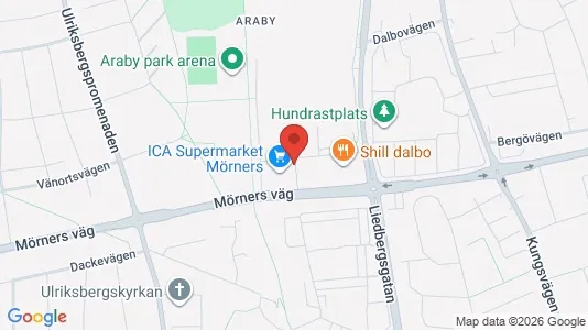 Apartments for rent i Växjö - kort over placeringen