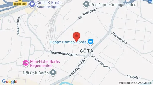 Apartments for rent i Borås - kort over placeringen