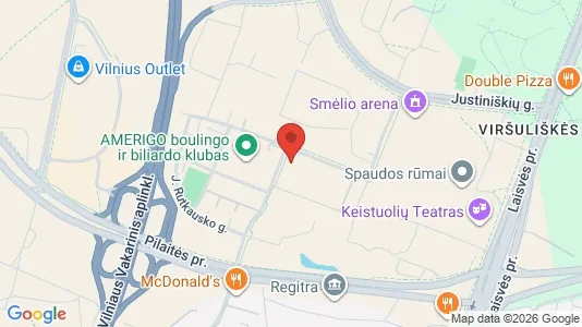 Apartments for rent i Vilnius Viršuliškės - kort over placeringen