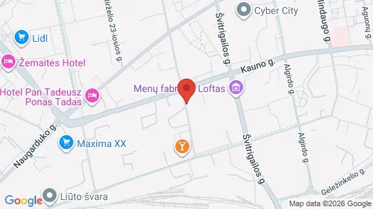 Apartments for rent i Vilnius Naujamiestis - kort over placeringen