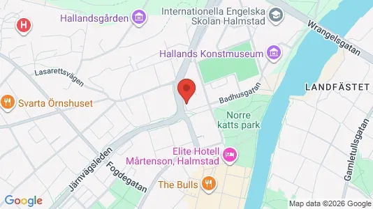 Apartments for rent i Halmstad - kort over placeringen
