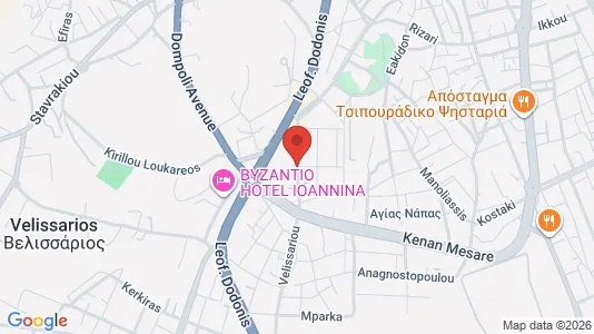 Apartments for rent i Ioannina - kort over placeringen