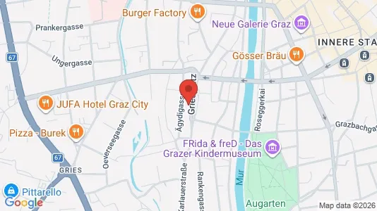 Apartments for rent i Graz - kort over placeringen