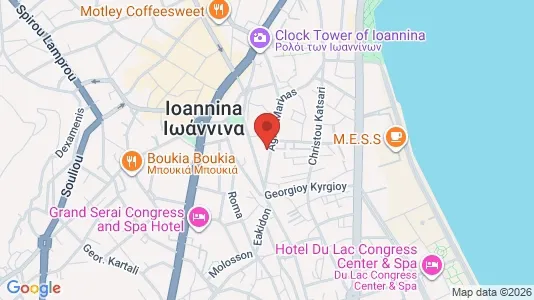 Apartments for rent i Ioannina - kort over placeringen
