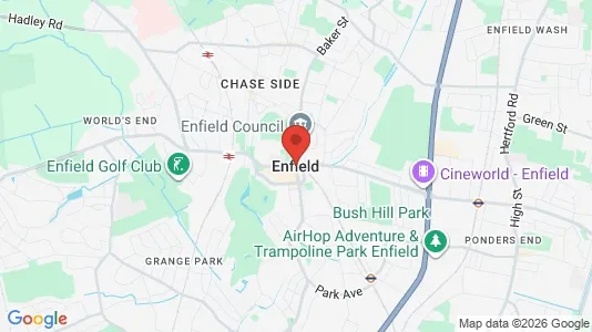 Apartments for rent i Enfield - Middlesex - kort over placeringen