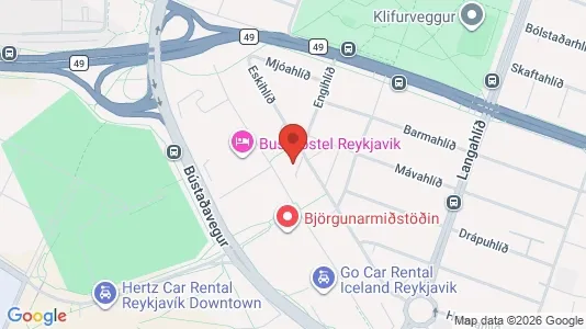 Apartments for rent in Reykjavík Hlíðar - Photo from Google Street View
