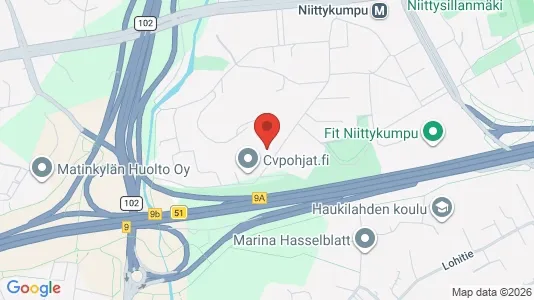 Apartments for rent i Espoo - kort over placeringen