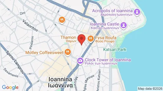 Apartments for rent i Ioannina - kort over placeringen