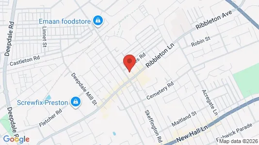 Apartments for rent i Preston - Lancashire - kort over placeringen