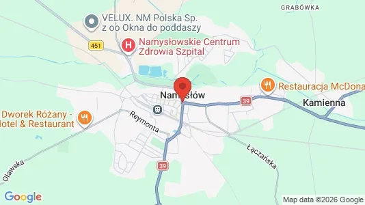Rooms for rent i Namysłowski - kort over placeringen