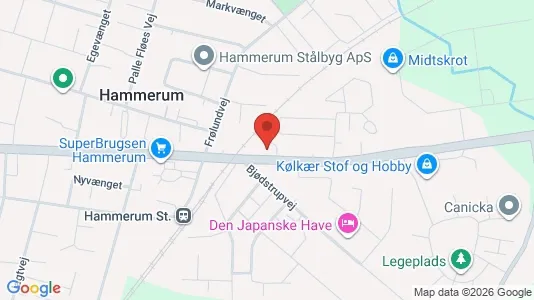 Apartments for rent i Herning - kort over placeringen