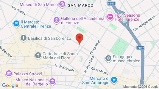 Apartments for rent i Florence - kort over placeringen