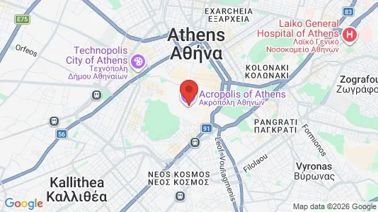 Apartments for rent i Athens Akropoli - kort over placeringen