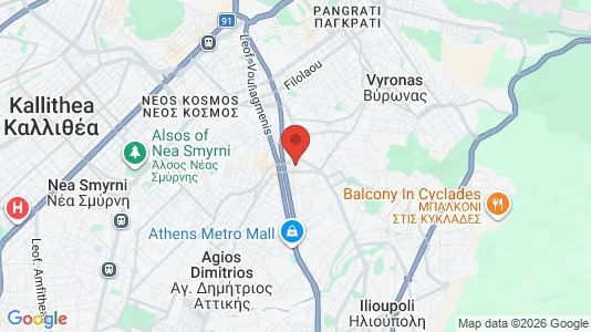 Apartments for rent i Dafni-Ymittos - kort over placeringen