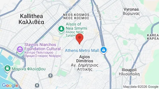Apartments for rent i Ano Nea Smyrni - kort over placeringen