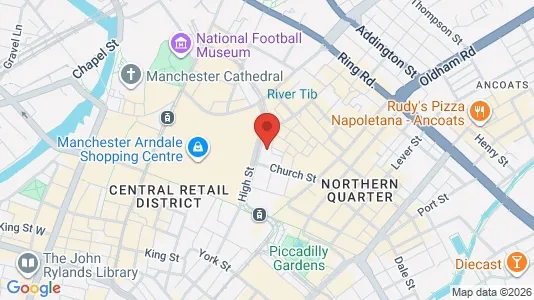 Apartments for rent i Manchester - Lancashire - kort over placeringen