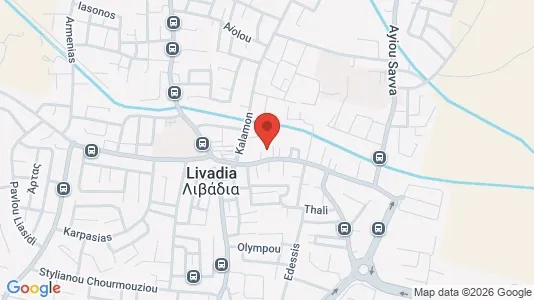 Apartments for rent i Livadia Larnakas - kort over placeringen