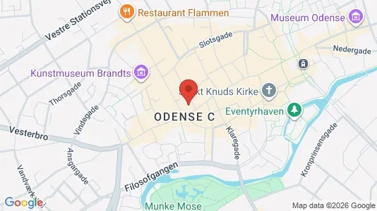 Apartments for rent i Odense C - kort over placeringen