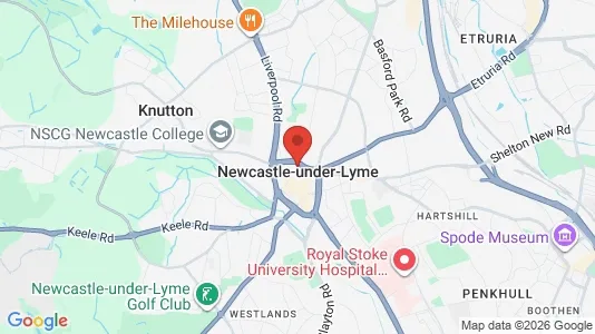 Apartments for rent in Newcastle - Staffordshire - Photo from Google Street View