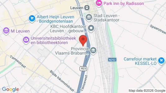 Apartments for rent i Leuven - kort over placeringen