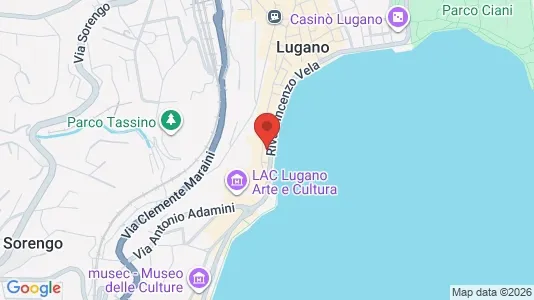 Apartments for rent i Lugano - kort over placeringen