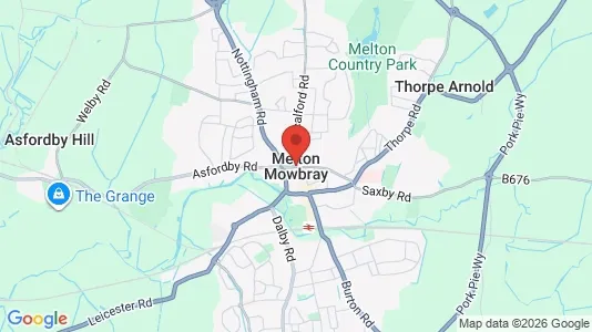Rooms for rent in Melton Mowbray - Leicestershire - Photo from Google Street View
