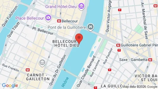 Apartments for rent i Lyon - kort over placeringen