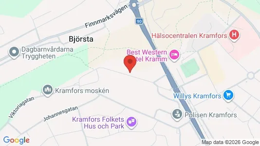 Apartments for rent i Kramfors - kort over placeringen
