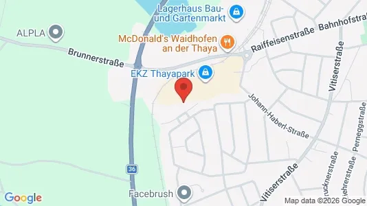 Apartments for rent i Thaya - kort over placeringen